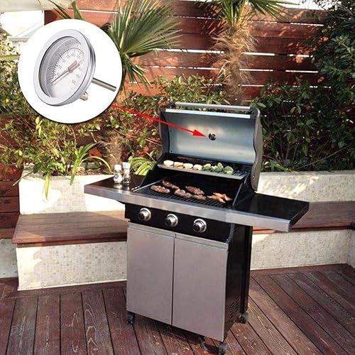 Miniatura 4 de SHAPERME Termómetro de horno de acero 932.0 °F Mini Dial Stand Up BBQ Medidor de temperatura Carne Comida Parrilla Horno Herramientas de cocina