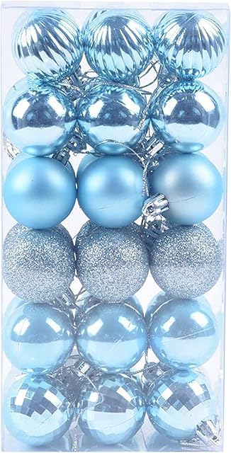 wuitopue Christmas Decorations Xmas Ornaments Sale Clearance 36PCS Christmas Xmas Tree Ball Bauble Hanging Home Party Ornament Decor 4CM for Xmas Holiday Party Decor Outdoor Lawn Yard Garden