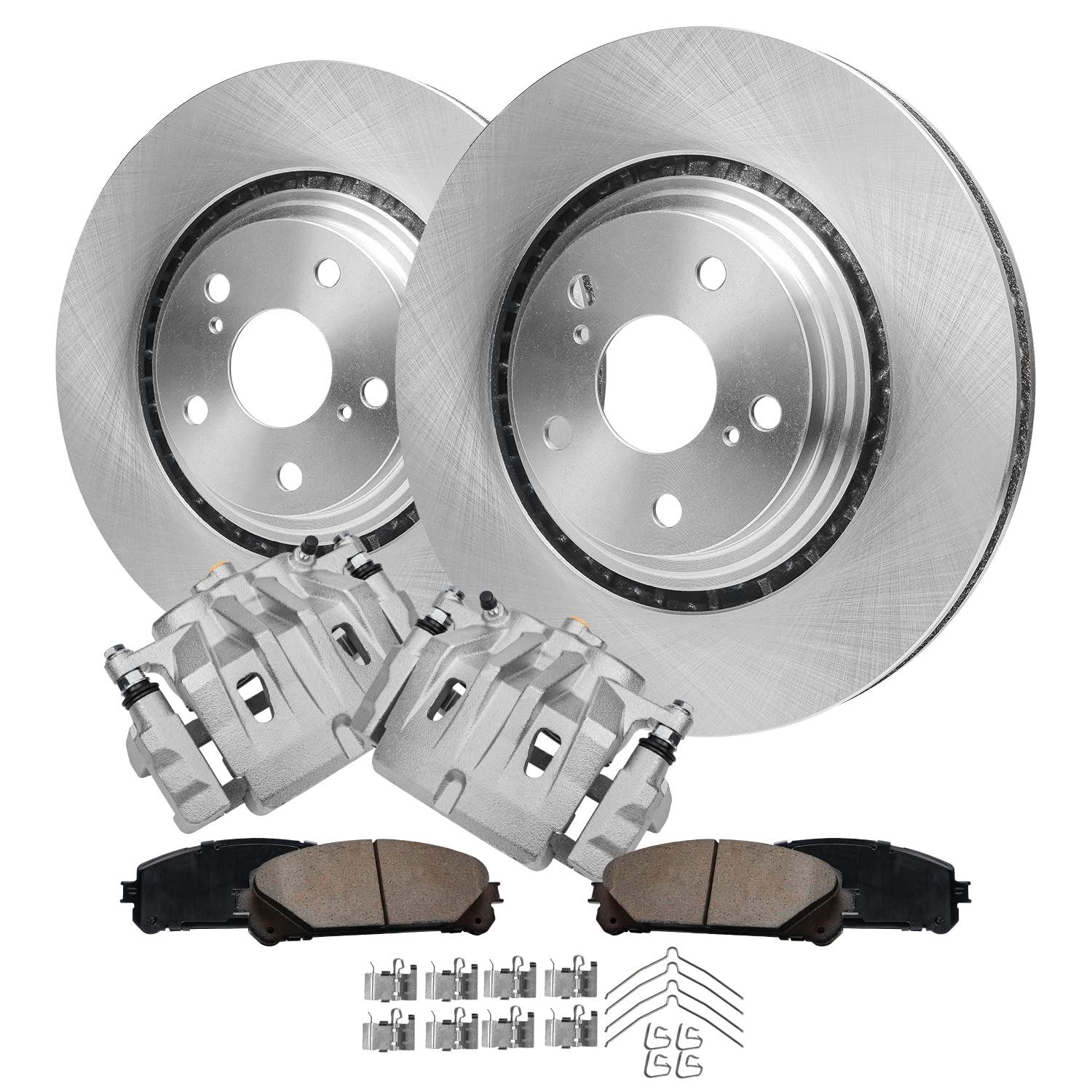 Detroit Axle - 6pc Front Brake Kit for Toyota Highlander Lexus RX350 NX300