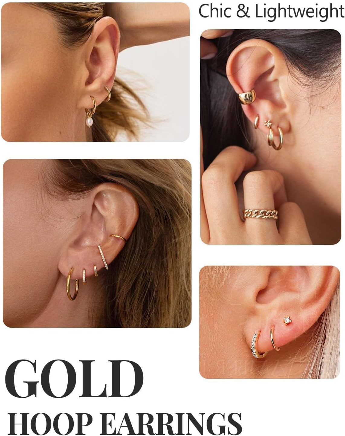 Silvora 925 Sterling Silver Small Hoop Earrings for Women Huggie Earrings Hypoallergenic Cartilage Earrings Tiny Hoops 6mm/8mm/10mm/12mm/14mm/16mm/18mm/20mm - Image 7