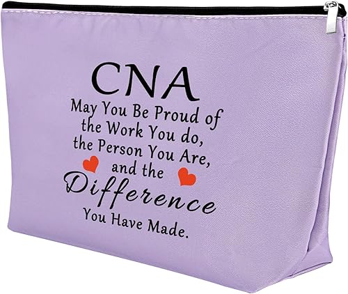 Miniatura 8 de Mxrymvu Regalo de CNA para asistente de enfermería certificada, bolsa de maquillaje, regalos para enfermeras médicas CNA, regalo de agradecimiento