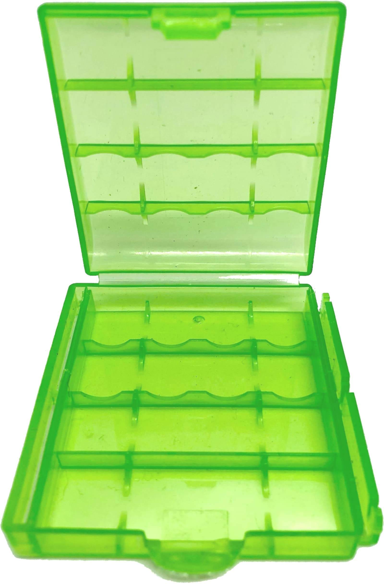 EWANTO Batteriebox – Für 4x AA Oder AAA, Transparent, Stapelbar, Hartplastik – 67x61x17 Mm – Ordnung Für Zuhause & Unterwegs