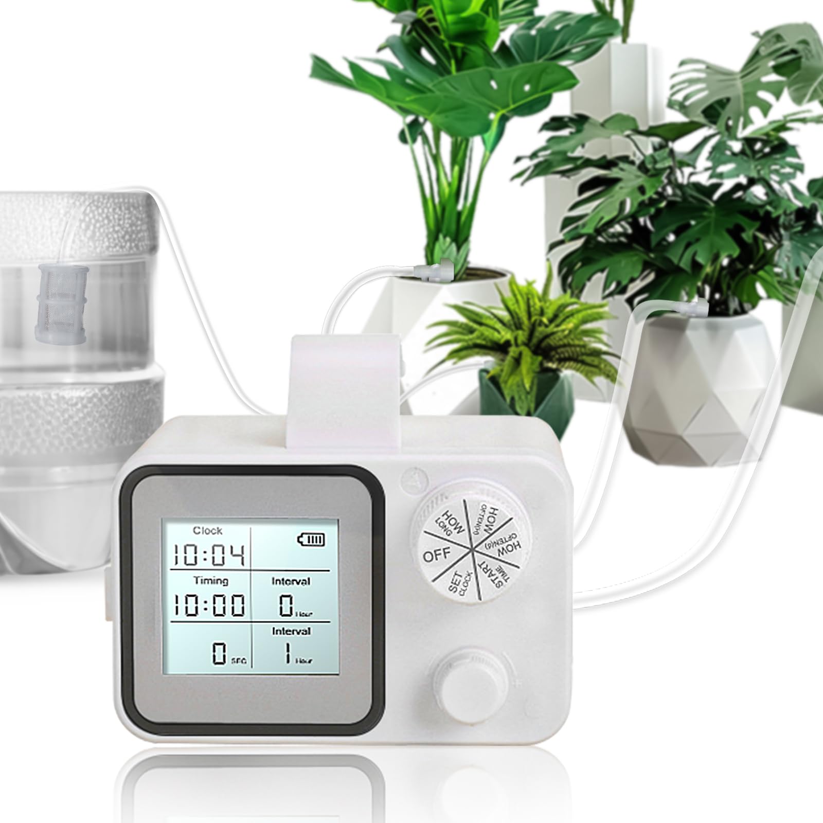 System nawadniania roślin pokojowych, automatyczne nawadnianie, 20 szt., rośliny doniczkowe, timer, wyświetlacz LCD, zasilanie USB, nawadnianie roślin pokojowych