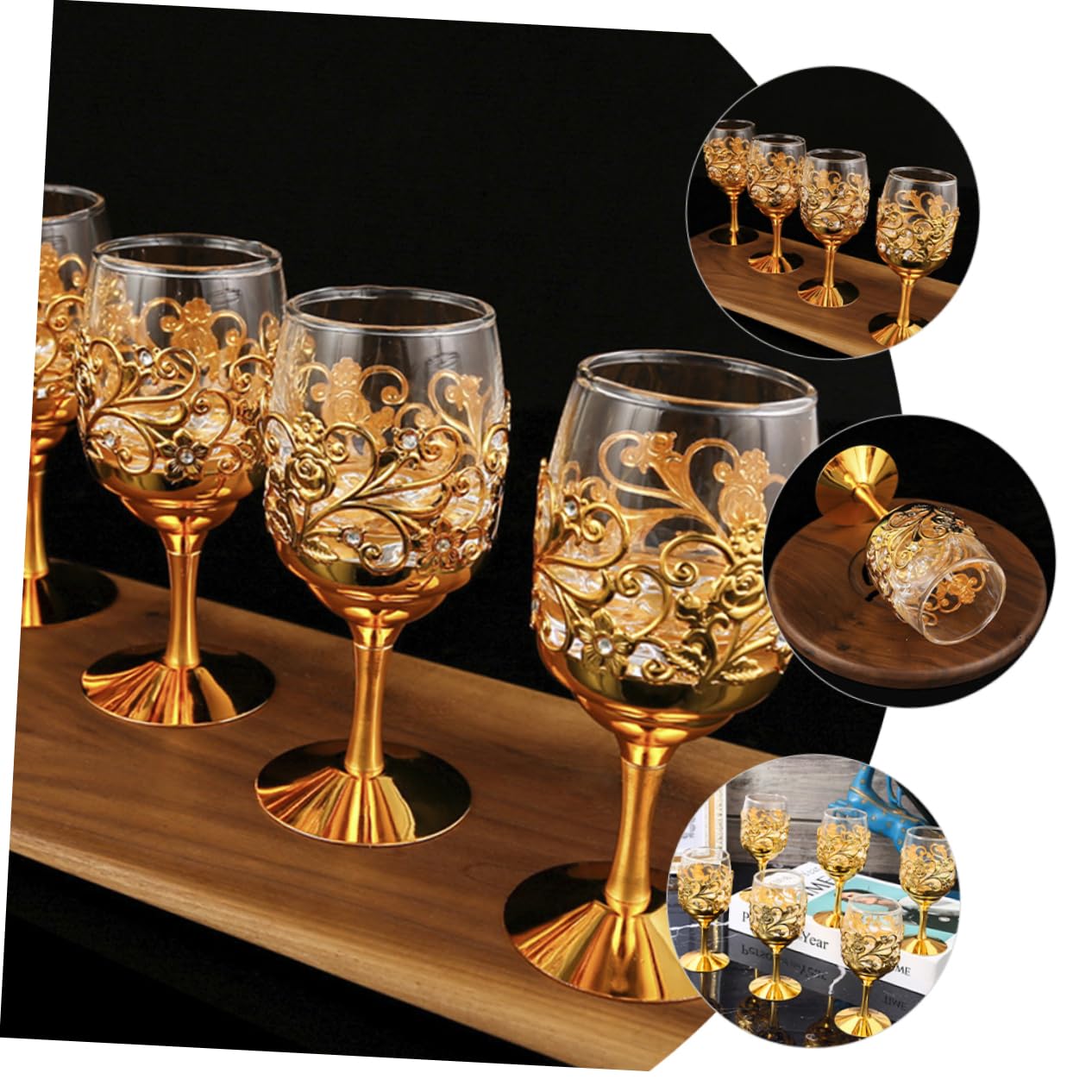 ULTECHNOVO Elegant European Style Goblet Glass Creative Drink Cup for Parties Weddings and Banquets Design for Wine Liquor Enthusiasts present for Special Occasions