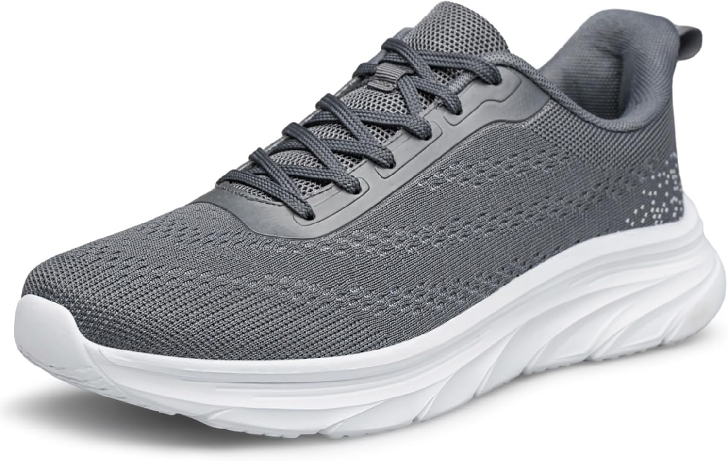 AFB Men's Walking Shoes Slip On Running Shoes Non Slip Lightweight Lace-Ups Mesh Gym Tennis Sneakers