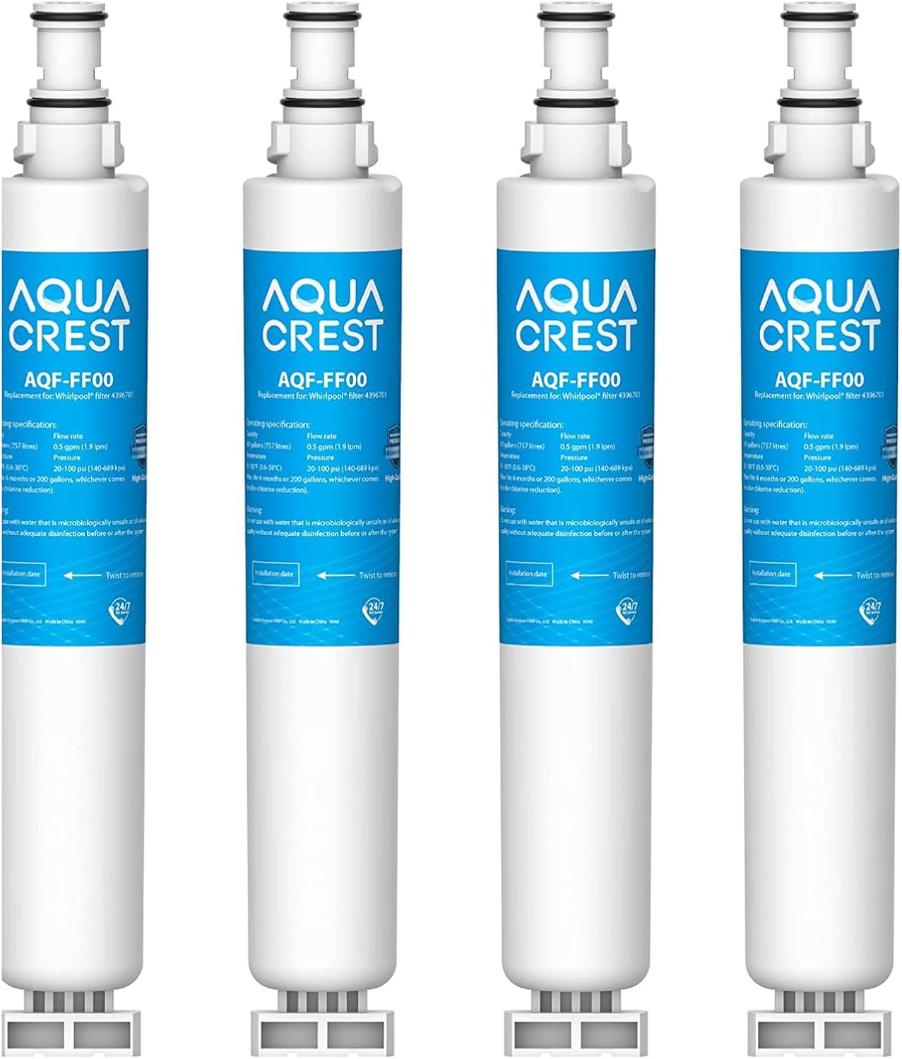 AQUACREST 4396701 Refrigerator Water Filter, Replacement
