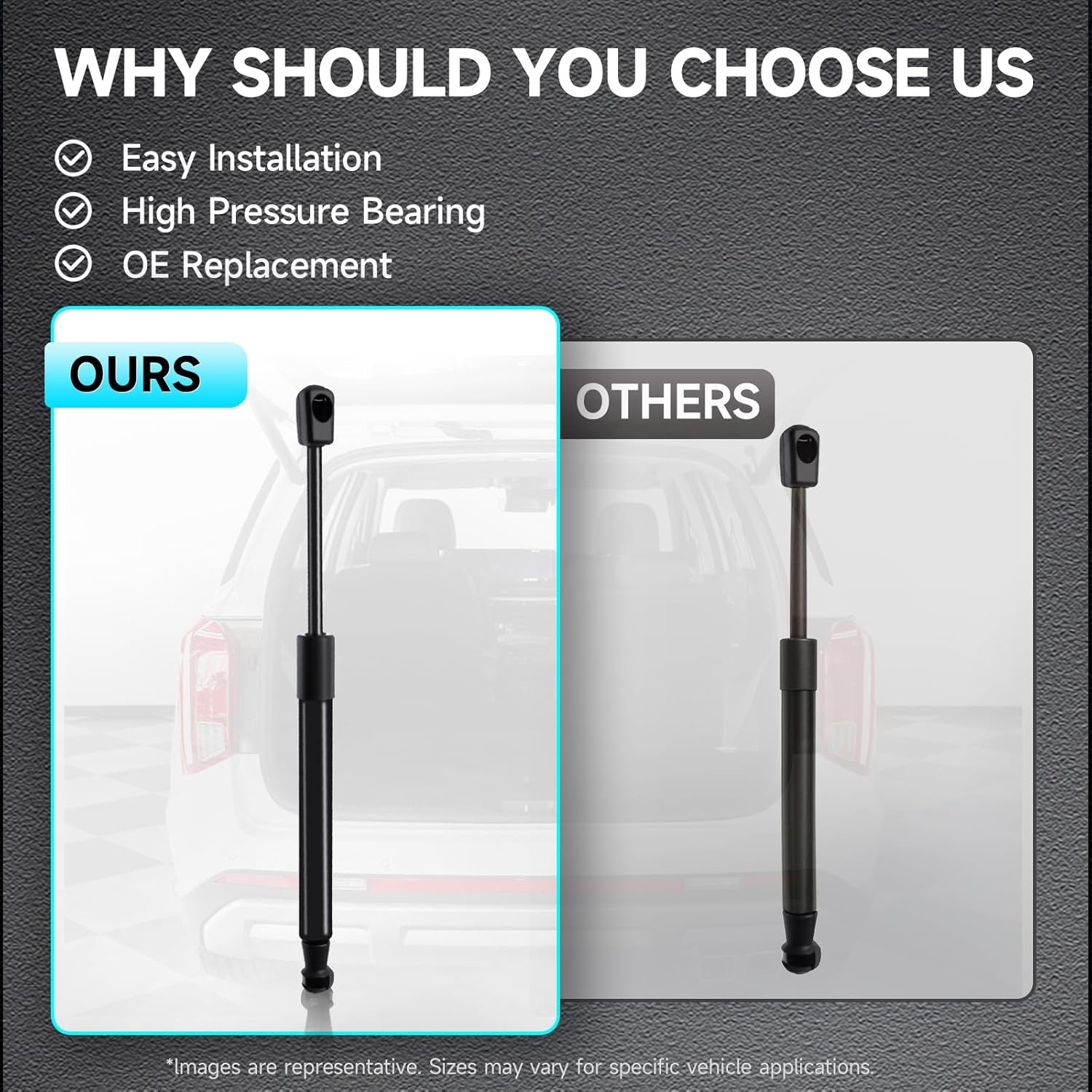 Front Hood Struts Gas Struts Shock Gas Spring Lift Support Compatible with Sorento 2016-2020, Replace# TSG350018, 2pcs