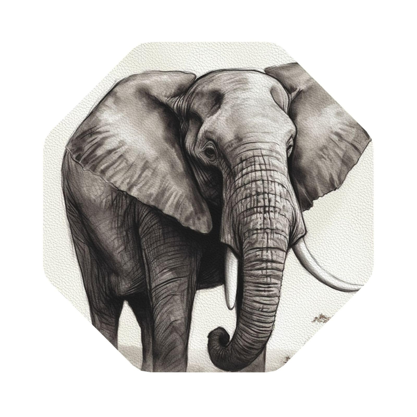 Lot De 2 Dessous De Verre Carrés BW – Éléments Périodiques