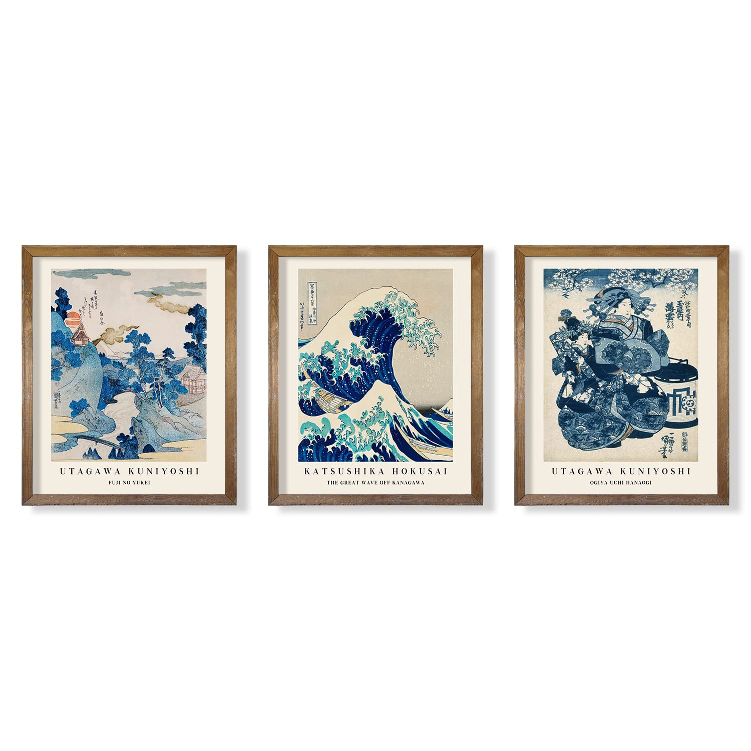 Japanese Wall Art The Great Wave Hokusai Print Poster