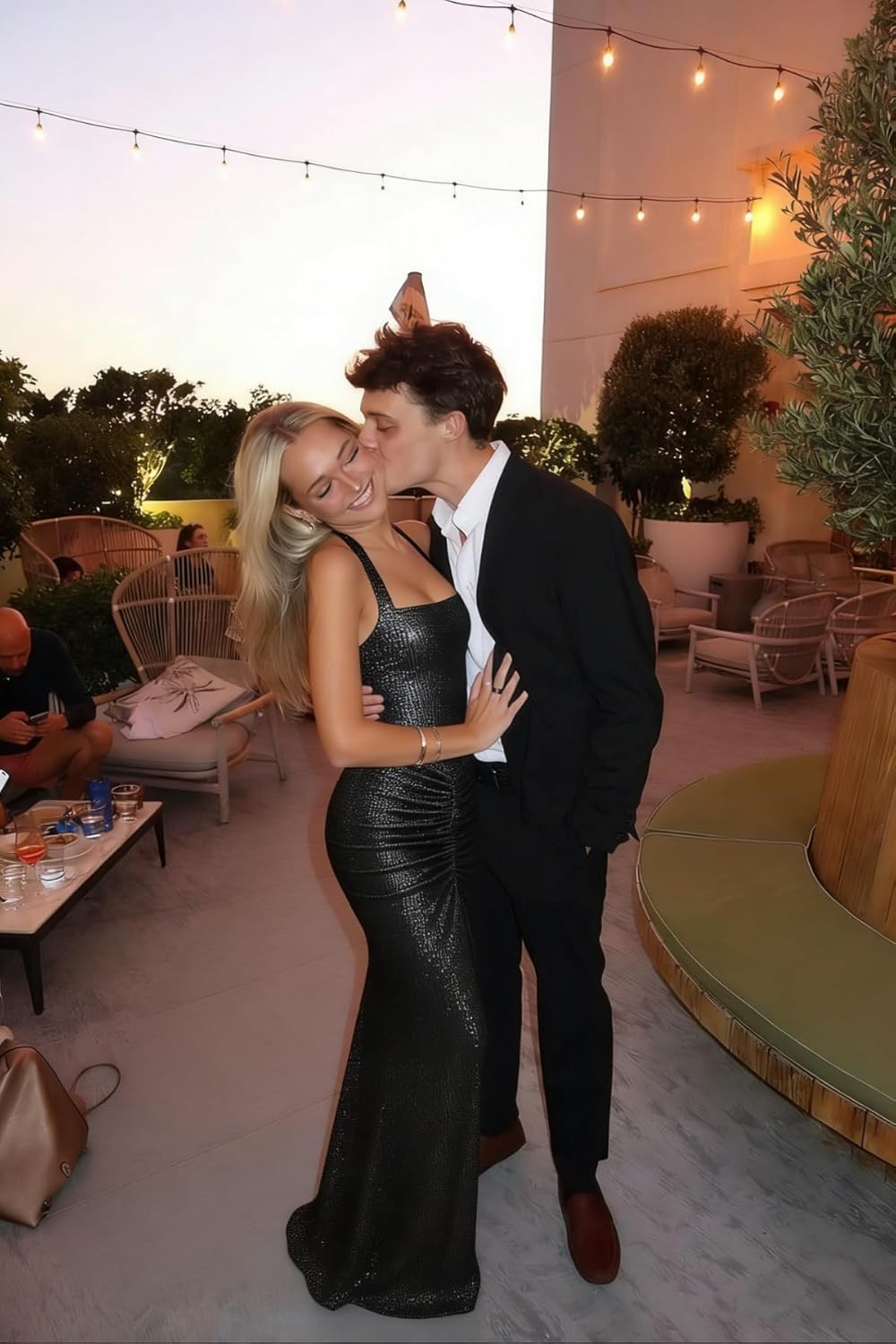 Sparkly Sequins Mermaid Prom Dresses 2026 for Women Long Halter Square Neck Pleated Formal Evening Ball Gown WA130 - Image 7