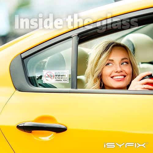 Miniatura 4 de iSYFIX Adhesivos para vehículos, paquete de 6 calcomanías de 3 x 1.5 pulgadas, adhesivos frontales de alta calidad, laminados para máxima