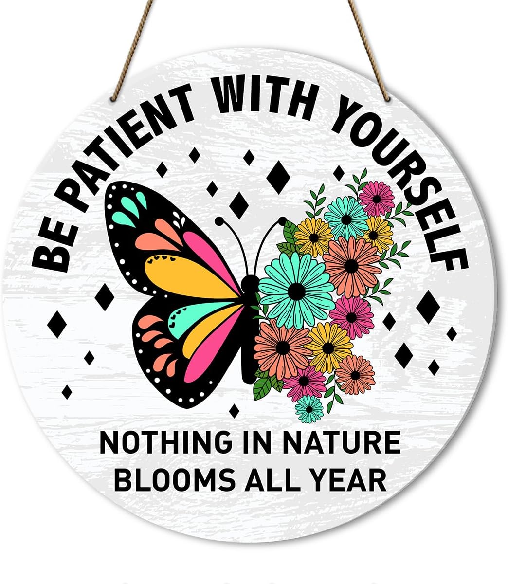 Mental Health Decorations, Mental Health Decor for Home Office Classroom, School Counselor Therapy Office Psychologist Motivation Decoration, Mental Health Classroom School Decor, Be Patient