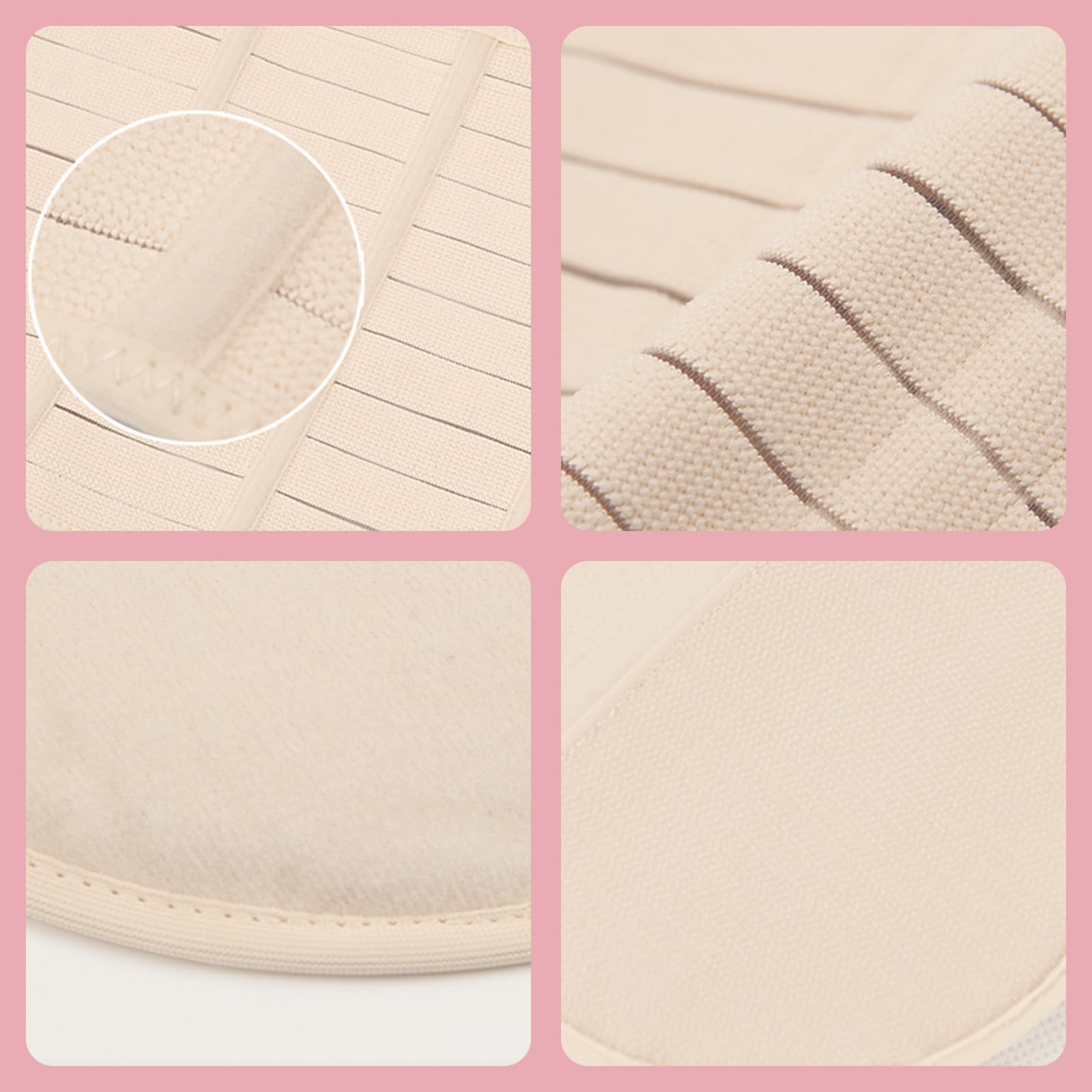 3 in 1 Cintura Post Parto, Cintura Addominale Donna, Regolabile, Traspirante, con Cintura Pelvica, Cintura Elastica per Pancia M L XL, Cintura di Sostegno per Gravidanza Lombare Schiena (Beige, XL)
