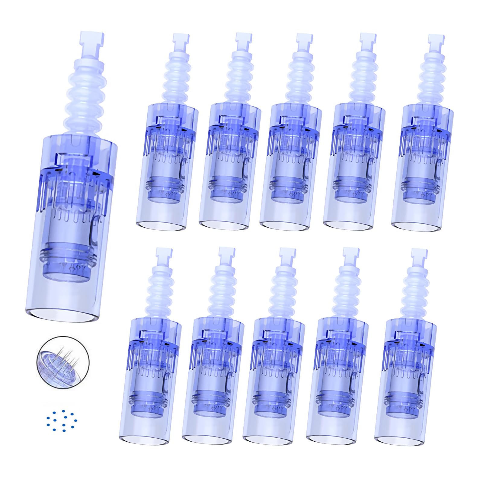 Dr.pen Ultima A6s, 12 Pin Replacement Cartridges for Dr.pen Microneedling Pen A6 Model