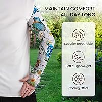 Vista 2 de Mangas de jardinería para mujer, protección solar de granja, a prueba de espinas, mangas de enfriamiento para cubrir los brazos para deportes