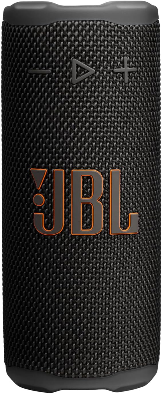JBL Grip Kompakter Bluetooth Lautsprecher, JBL Pro Sound mit AI Sound Boost, IP68 Wasser- und Staubdicht, Umgebungslicht, Bis zu 14h Wiedergabe, Auracast Multi-Speaker, JBL Portable App, Schwarz