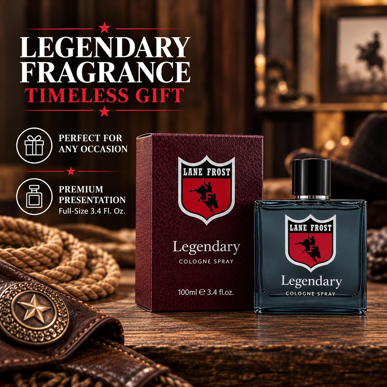 Lane Frost Legendary Cologne - Men's Fragrance -5