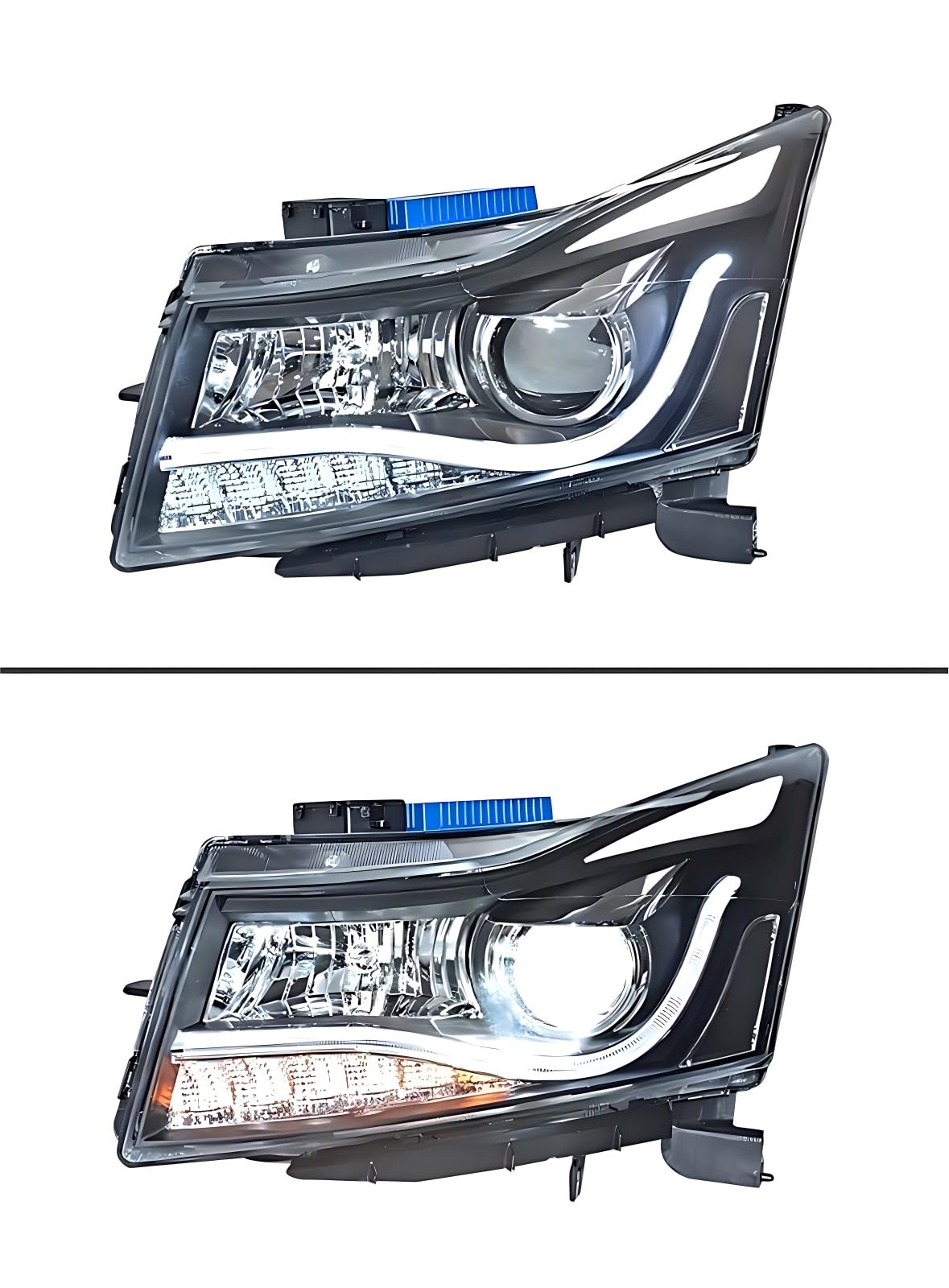 Gruppo ottico anteriore con lente indicatore di direzione Compatibile Chevrolet Per Cruze 2009-2016 Fari auto