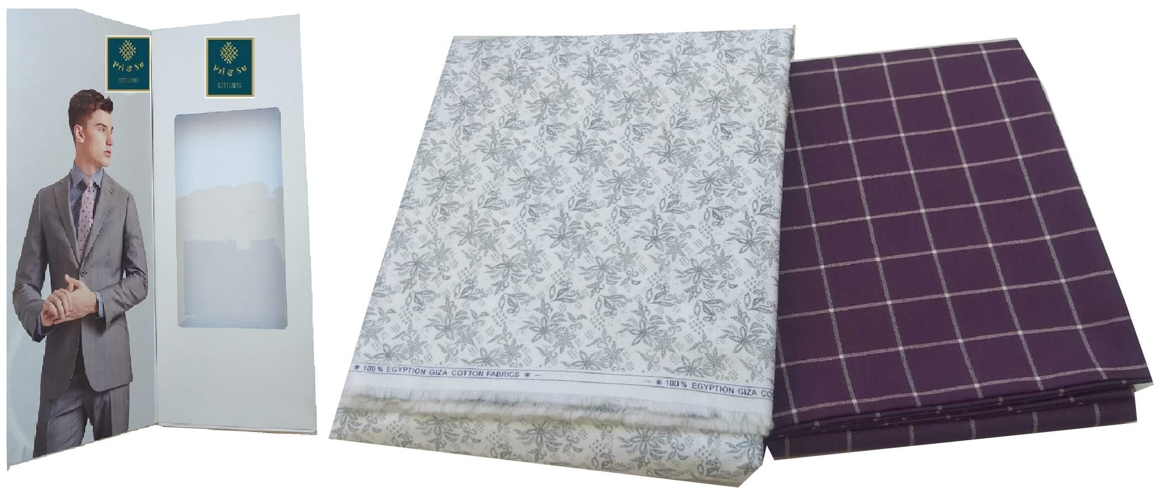 Pri & Su CottLinns Combo of Cotton Shirt 300023 & Trouser 900107-picture-34