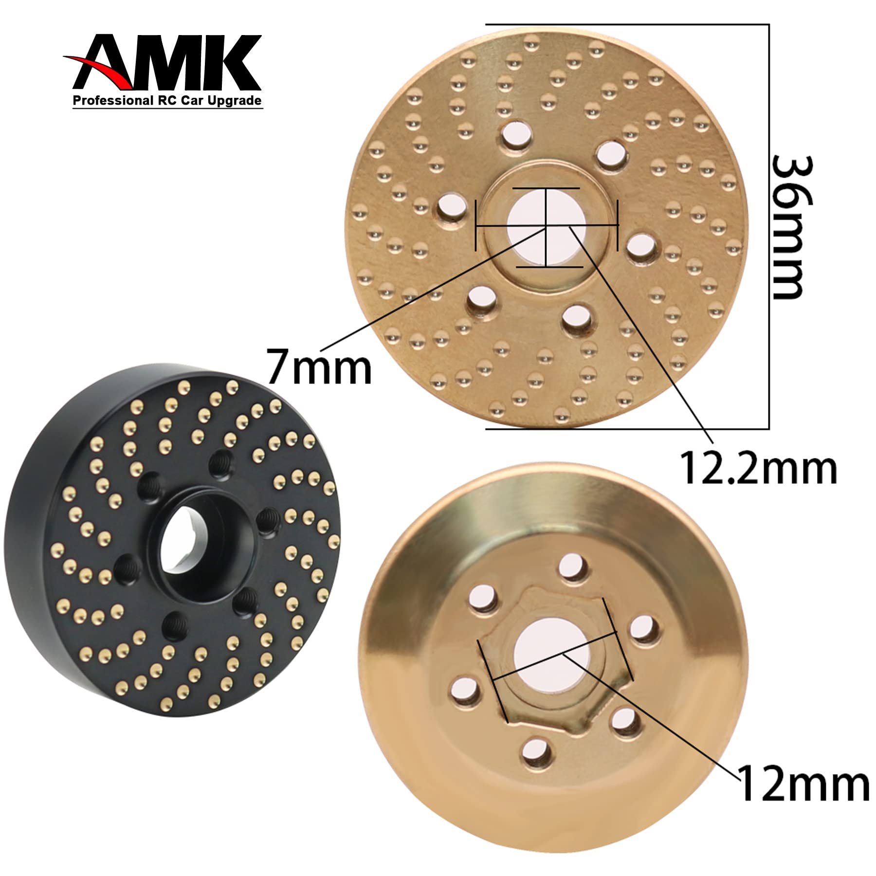 2 Pezzi Pesi Disco Freno In Ottone Per Ruote Vanquish Beadlock Da 1 - Foto 14