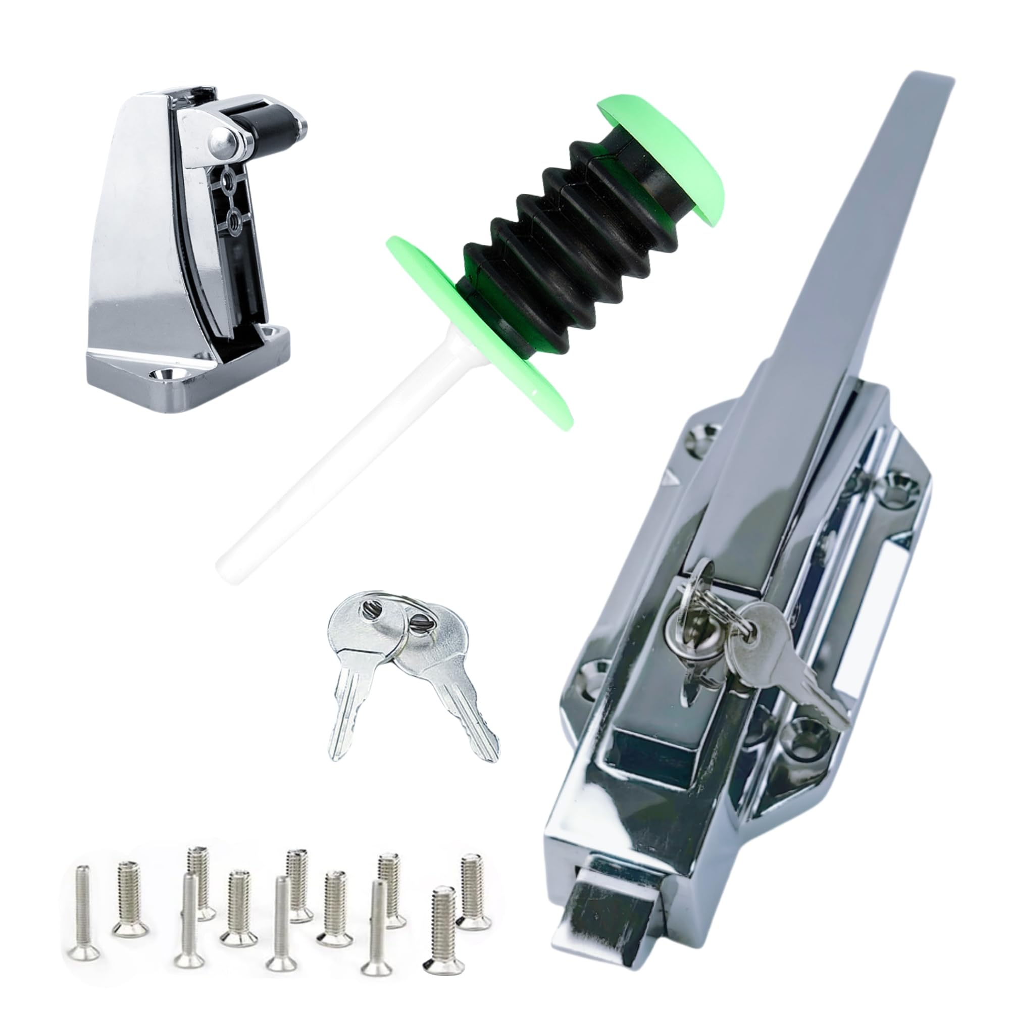 Freezer Door Handle, Walk in Cooler Door Handle, Freezer Door latches, Suitable for Freezer Door Locks, Oven Locks, Laboratory Door Locks, or Other Equipment (Base Height 3.5inch)