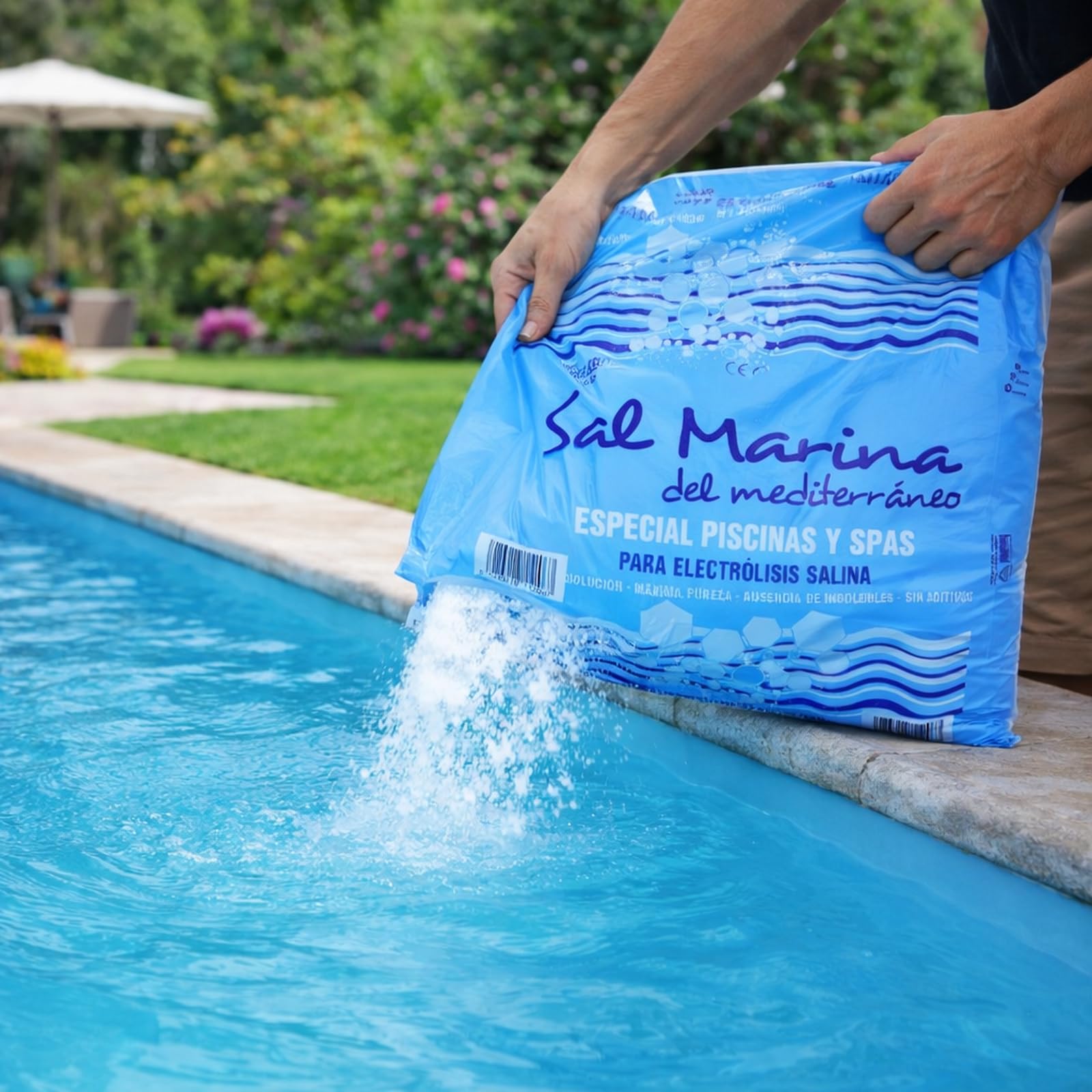 Llofer - Sac de sel Fin pour Piscine (Dissolution Rapide) - 25kg
