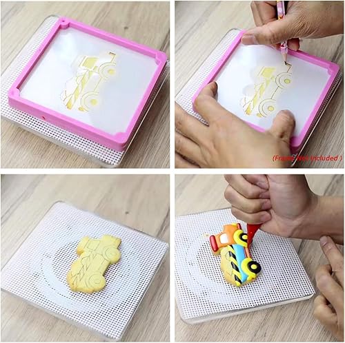 Miniatura 5 de Cortadores de galletas de transportevehículos con plantillas de galletas a juego, juego de 16-8 cortadores de galletas y 8 plantillas, incluye