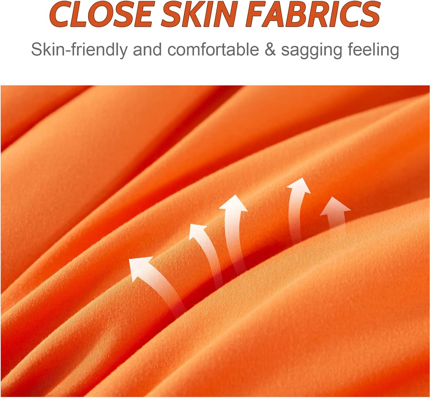 Decroom Lightweight Queen Comforter Set with 2 Pillow Sham - 3 Pieces Set - Quilted Down Alternative Comforter/Duvet Insert for All Season - Orange/Black - Queen Size - Image 5