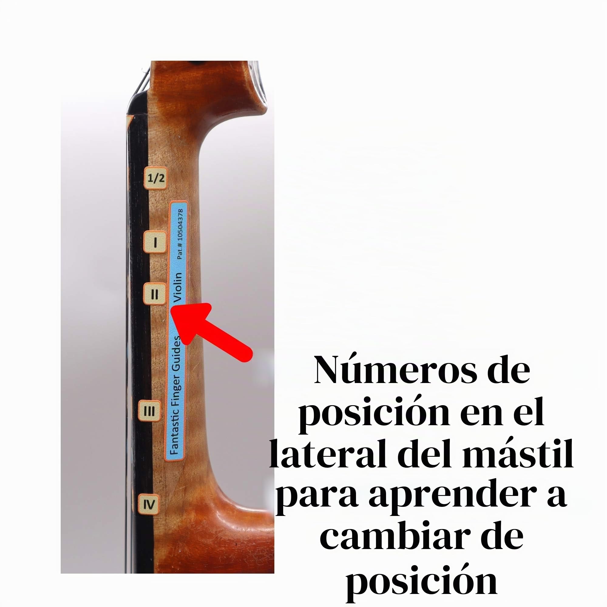 Fantástica guía de dedo para violines | Instrumentos musicales de cuerda | Pegatinas de toque y toque para aprender todas las notas | Guía de dedo para violín para niños/adultos | Juego
