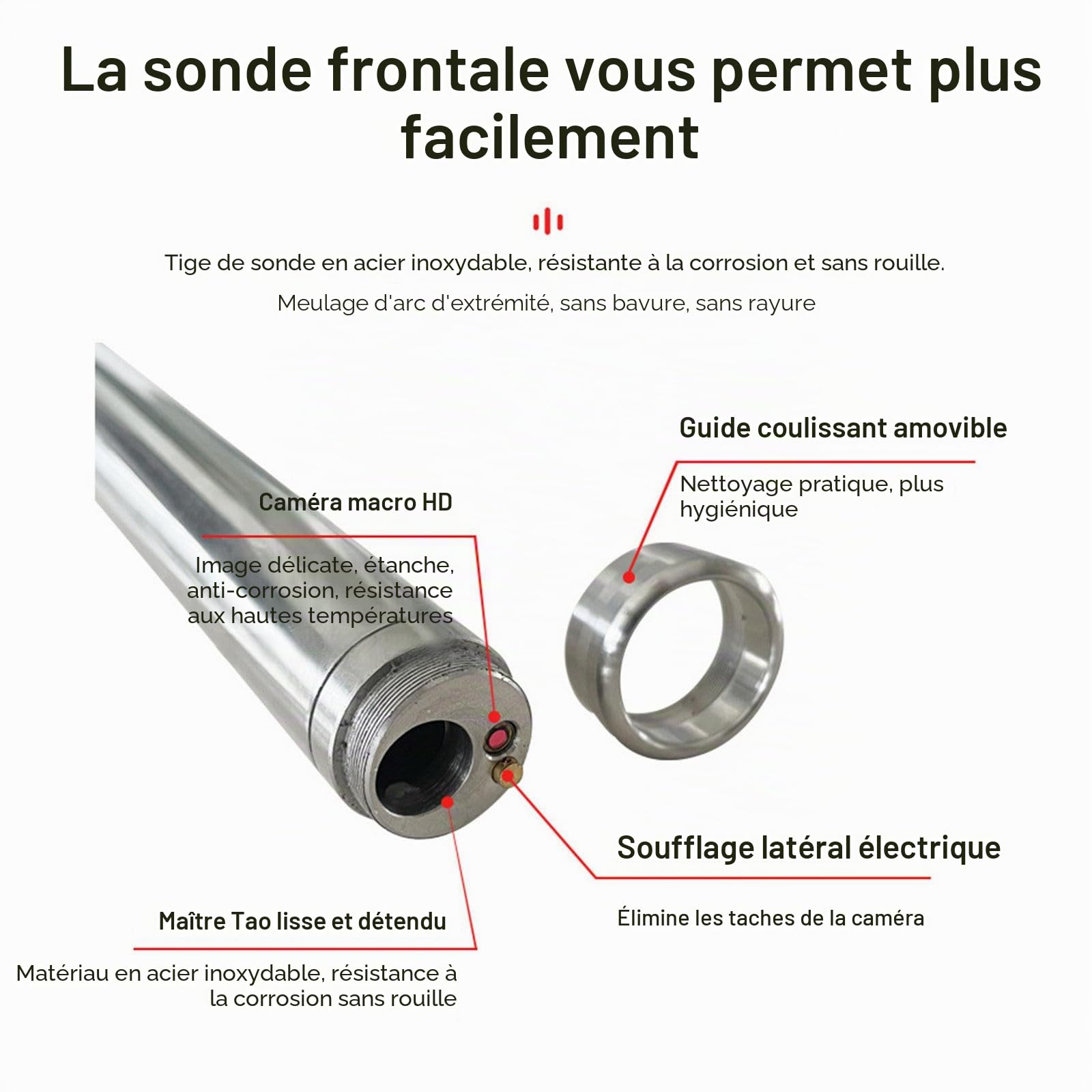 Pistolet D'Insémination Artificielle AI (écran 3,5"), 15 Millions De Pixels, Fonction De Massage par Vibration, Endoscope Visuel, Outils De Grossesse Artificielle pour Bovins