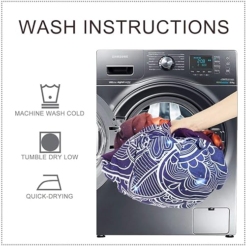 Miniatura 6 de BlessLiving Juego de cama de galaxia, luna y estrellas moradas, funda de edredón de estrella espacial celestial cósmica para adolescentes, niñas,