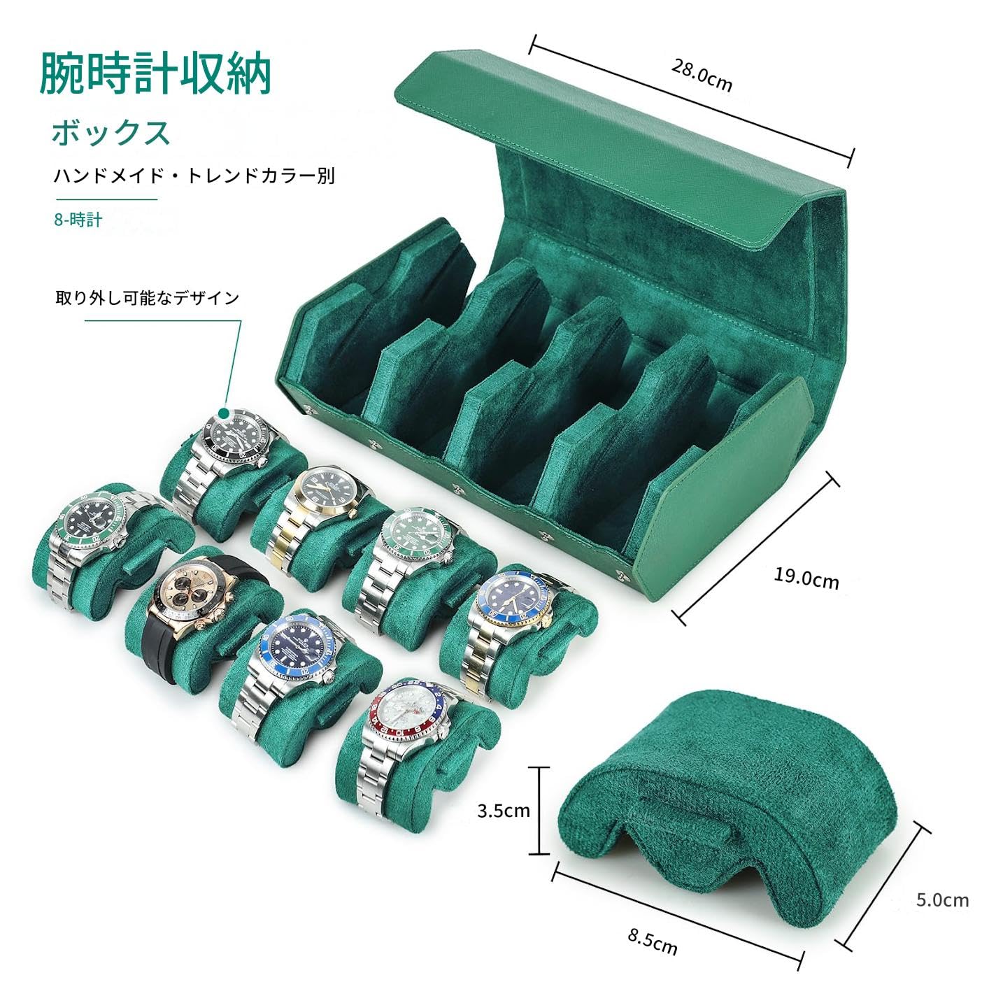 Amazon.co.jp: Contact's family 腕時計ロール 8 本用 六角型レトロ
