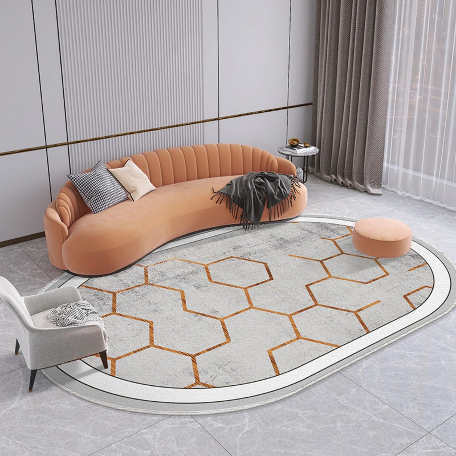 Tapis de décoration salon chambre à coucher lavable 140x200