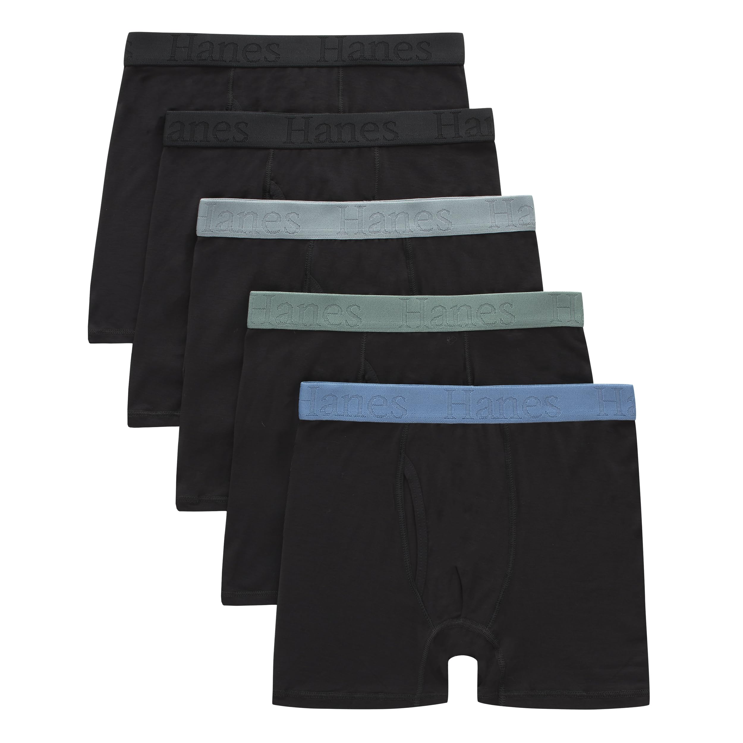 boys Hanes Originals Ultimate Supersoft Boys' Boxer Brief Underwear, Assorted, 5-pack