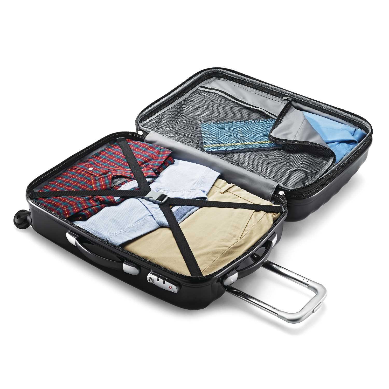 Samsonite Prism TwoPiece Hardside Spinner Set (20"/28"), Black