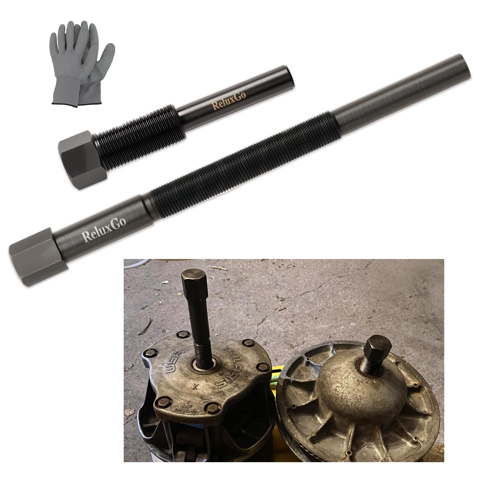 ReluxGo Primary &amp; Secondary Polaris Clutch Puller Removal Tool Fit for Polaris ATV 1985-2009 Replace 2870506 2870903 (OEM Standard Size)