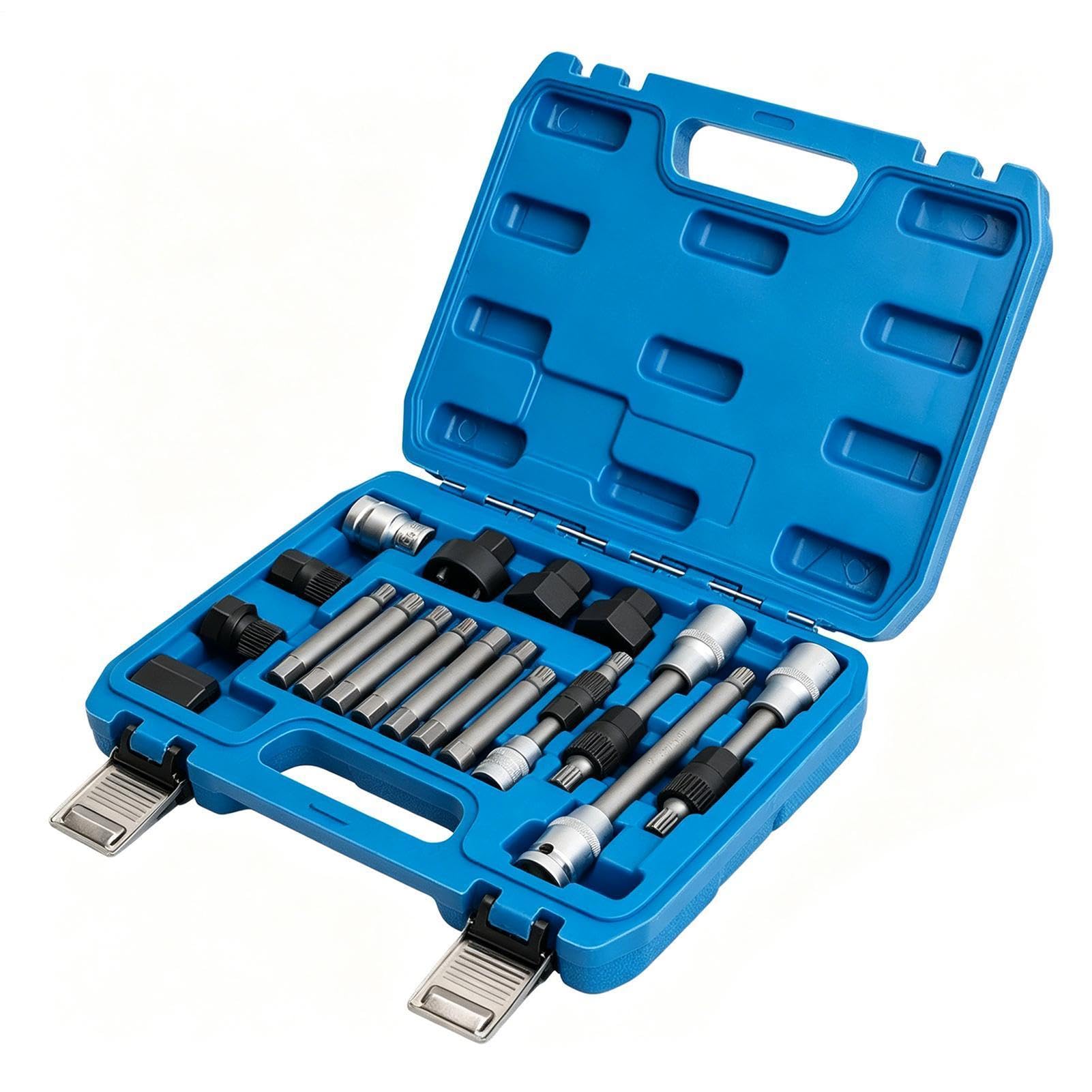Estrattore per pulegge, kit di riparazione per cinghia del generatore, set di estrattori per pulegge meccaniche, per officina fai da te, garage, officina, auto, meccanico, industria, veicoli a motore