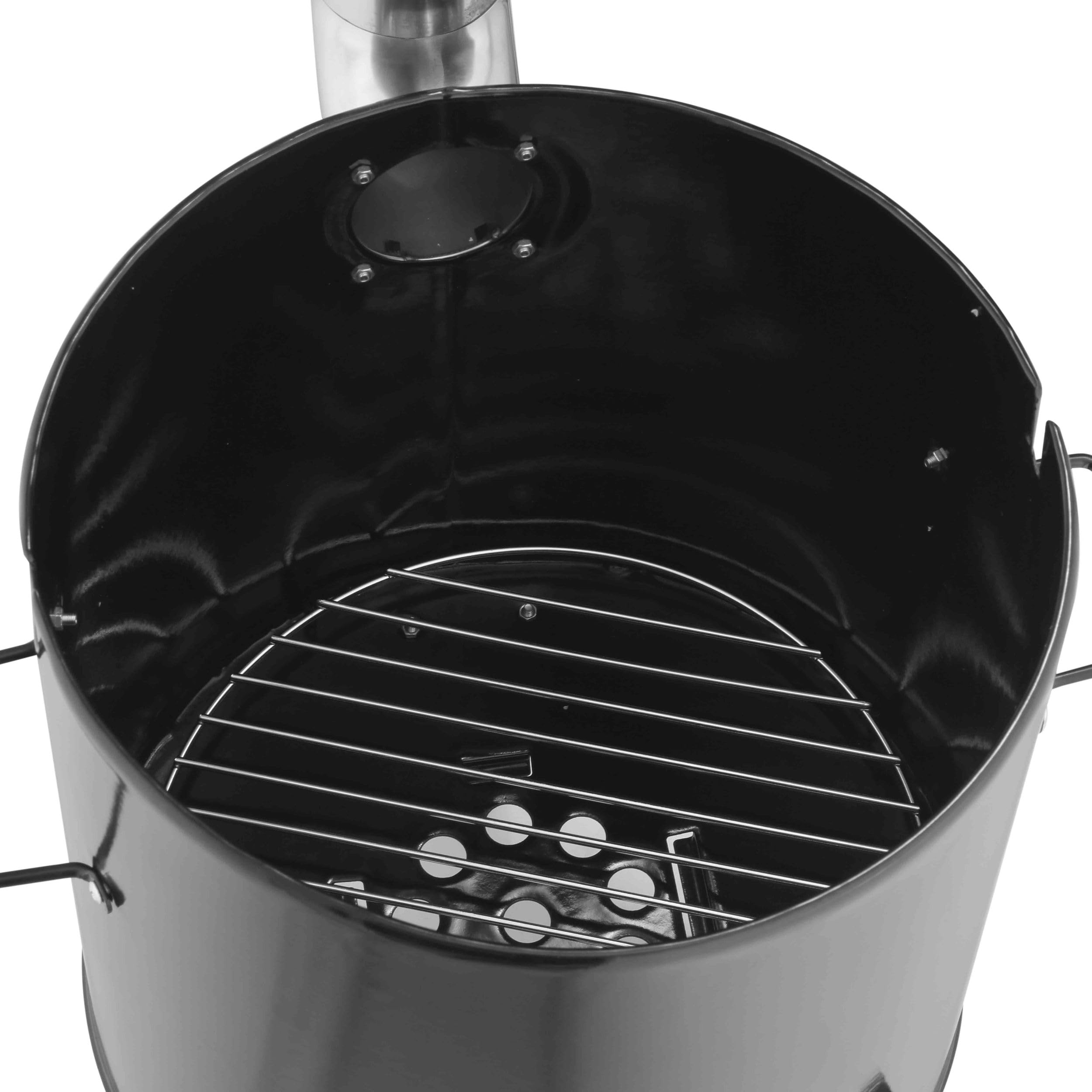 Gulaschkanone Gulaschkessel 19 Liter Eintopfofen mit Grillfunktion Ofen Grill Kugelgrill - Hähnchenbräter 10L Pfanne Kesselgulasch Topf emailliert mit Deckel für die Outdoor Küche Feldküche