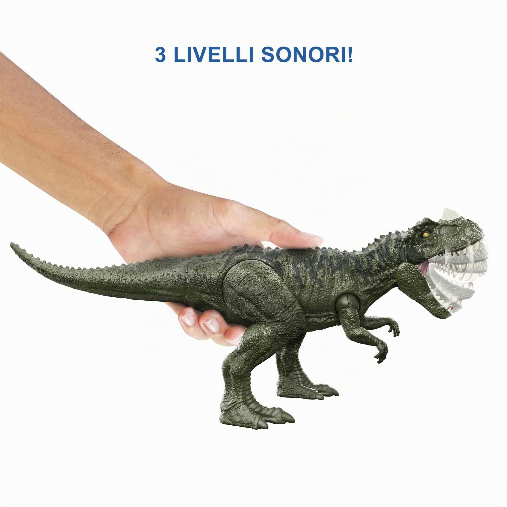 Jurassic World - Dinosauro Super Ruggito Snodato, Giocattolo per Bambini 4+ Anni, HCL92