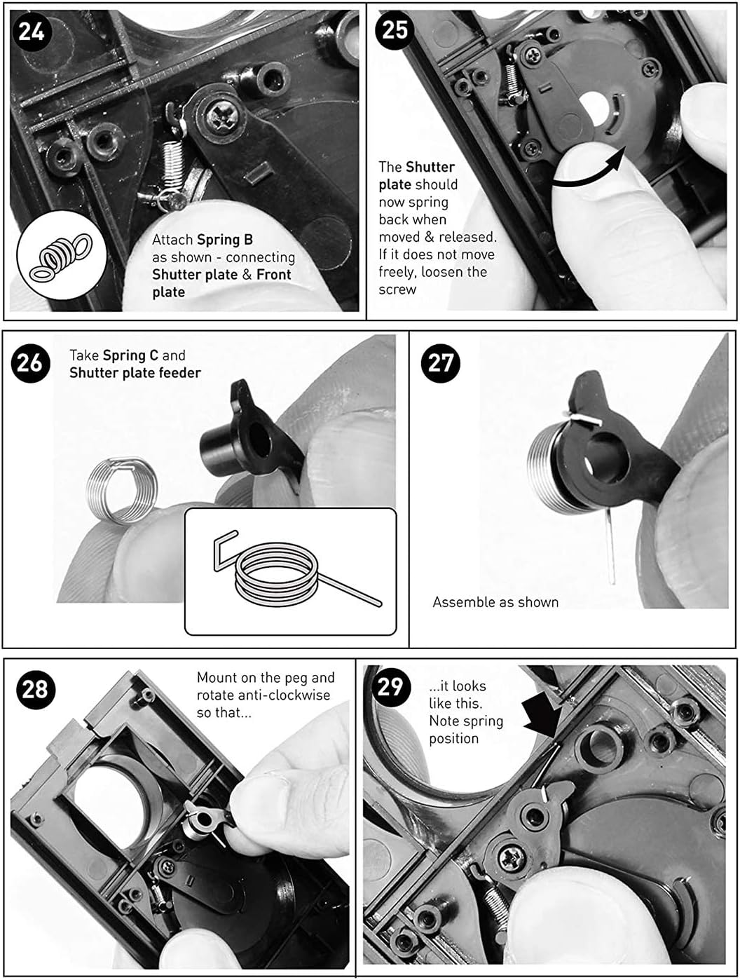 DEVMO 2 PCS DIY Lightnes Compatible with Classic Retro Holga Lomo Recesky TLR Camera 35mm Film Twin Lens Reflex Kit