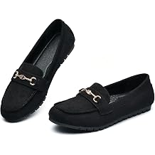 BGSTGUDS Womens Wide Loafers Shoes Cute Dressy Shoes Ladies Comfort Slip Ons Work Shoes