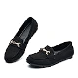 Women's Wide Loafers Shoes Cute Dressy Shoes Ladies Comfort Slip Ons Work Shoes