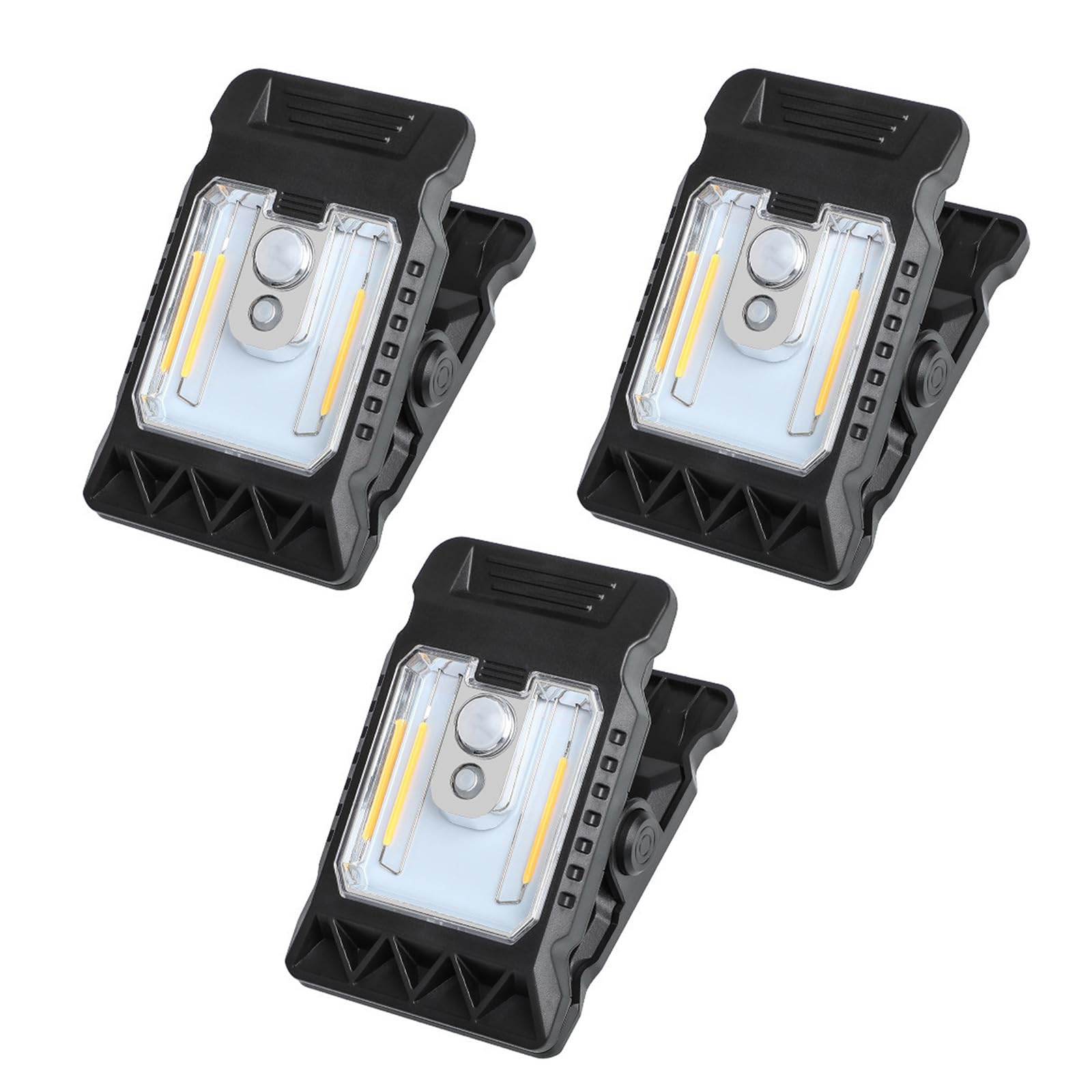 Maxtonser Solar Power Clip On Lamp Motion Detection High Brightness For Outdoor Camping Tent Pathway And Patio Lighting