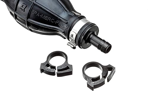 Miniatura 3 de Quicksilver 8M0061875 Bombilla de cebador con 2 abrazaderas de manguera para líneas de combustible de 516'' (0.315 in)