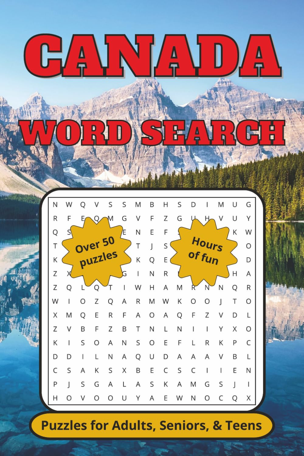 Canada Word Search Puzzle Book: Word searches with easy to read print about Canada, Canadians, and more │ 6x9 inches, 110 pages │ 50+ puzzles … gift ... and free times (JC Northern Publishing)
