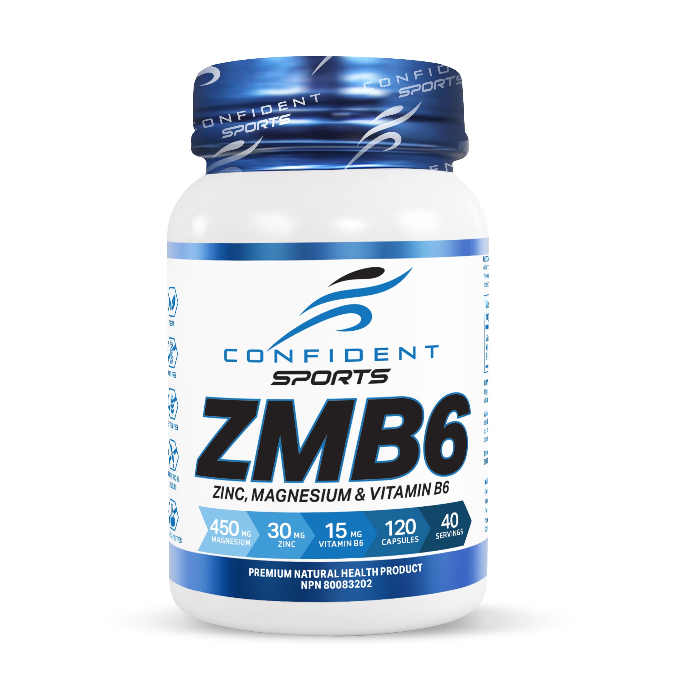 CONFIDENT SPORTS - ZMB6-100% Pure - Maximum Strength + Absorption