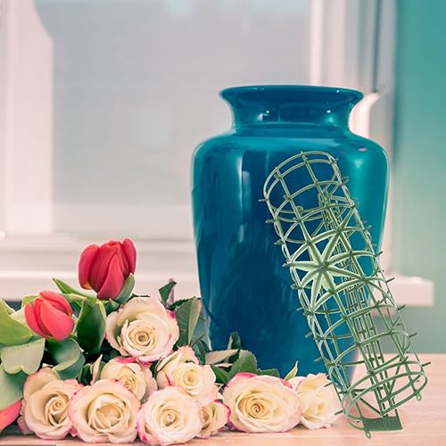 Miniatura 5 de FOMIYES 8 paneles de rejilla de flores artificiales, marco de pared de flores, arcos de pared, telón de fondo, marcos de valla de plástico para