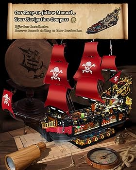 Amazon.co.jp: 大人用海賊船ビルディングキット、アン女王の