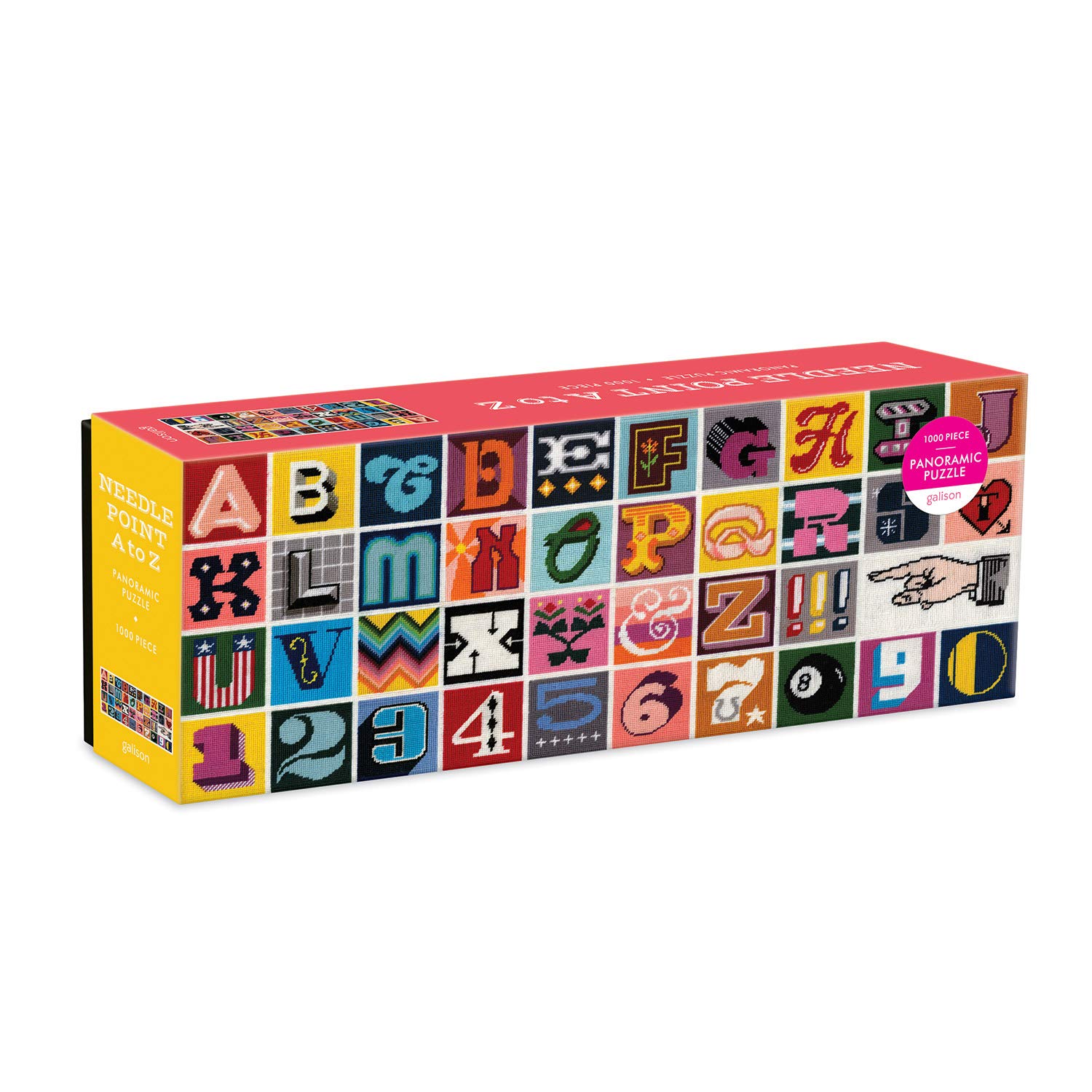 Amazon.com: Galison Needlepoint A to Z Panoramic Puzzle