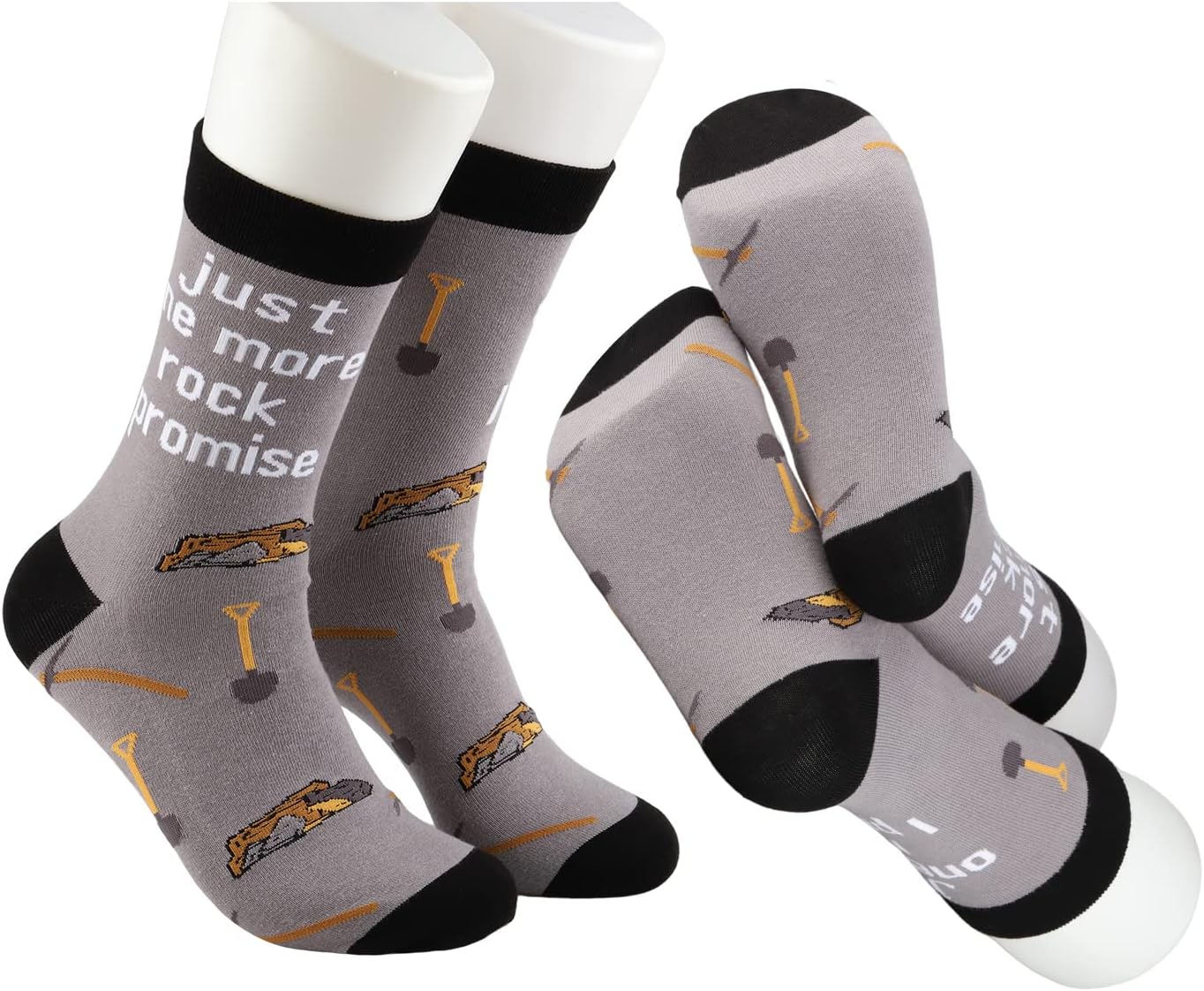MBMSO Geology Gifts Socks 2 Pairs Just One More Rock I Promise Funny Geologist Socks Rock Collector Hound Gifts
